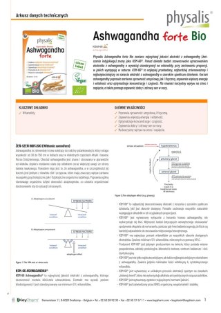 ASHWAGANDHA FORTE BIO 30 TABLETEK - PHYSALIS