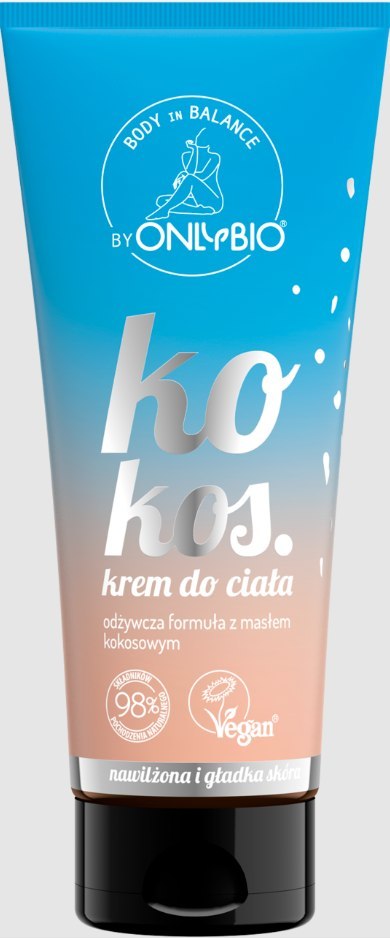 KREM DO CIAŁA KOKOS 200 ml - ONLYBIO BODY IN BALANCE