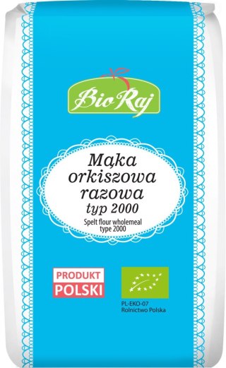 MĄKA ORKISZOWA RAZOWA TYP 2000 BIO (POLSKA) 1 kg - BIO RAJ