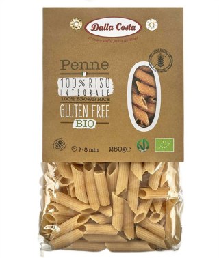 MAKARON (RYŻOWY RAZOWY) PENNE BEZGLUTENOWY BIO 250 g - DALLA COSTA