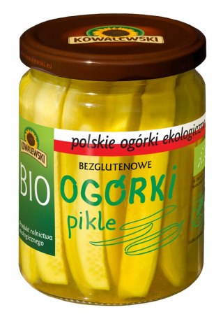 OGÓRKI PIKLE BEZGLUTENOWE BIO 480 g (270 g) - KOWALEWSKI