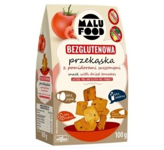 PRZEKĄSKA Z SUSZONYMI POMIDORAMI BEZ CUKRU BEZGLUTENOWA 100 g - MALU FOOD