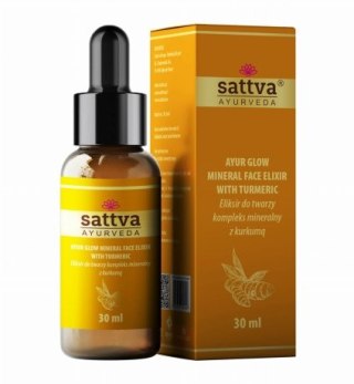 SERUM ELIKSIR DO TWARZY KOMPLEKS MINERALNY Z KURKUMĄ 30 ml - SATTVA (AYURVEDA)