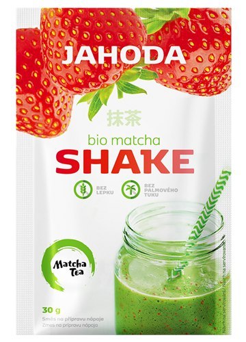 SHAKE W PROSZKU Z MATCHĄ I TRUSKAWKAMI BEZGLUTENOWY BIO 30 g - AMYLON