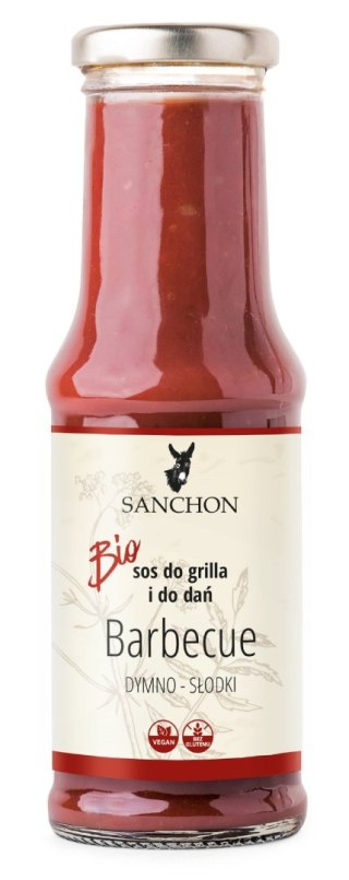 SOS BARBECUE WEGAŃSKI BEZGLUTENOWY BIO 210 ml - SANCHON