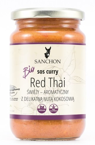 SOS CURRY RED THAI WEGAŃSKI BEZGLUTENOWY BIO 340 g - SANCHON